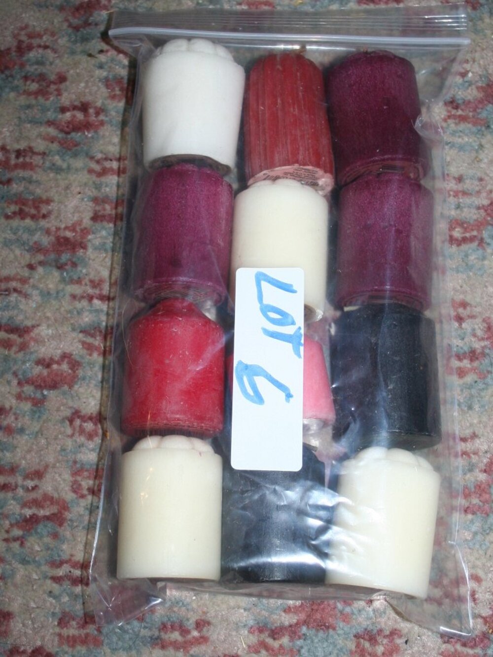 (12) Multi Color Highly Scent Disc.Paraffin Voltive Candle-Lite Early 2000s LT-6